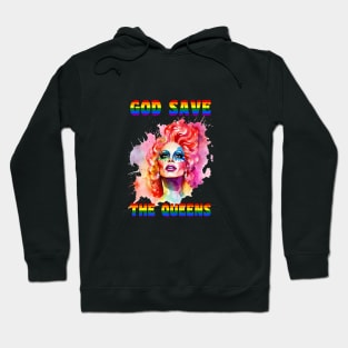 God Save The Queens Rainbow Gradient T-Shirt Hoodie